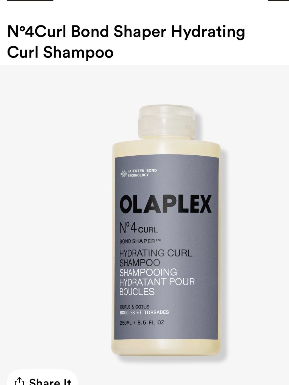 OLAPLEX Hydrating Curl Shampoo m Bottle